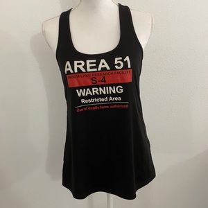 Area 51 racer back tank top size Large